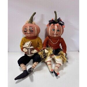 Joe Spencer Gathered Traditions Pumpkin People Defense Dan Cheerleader Lucille